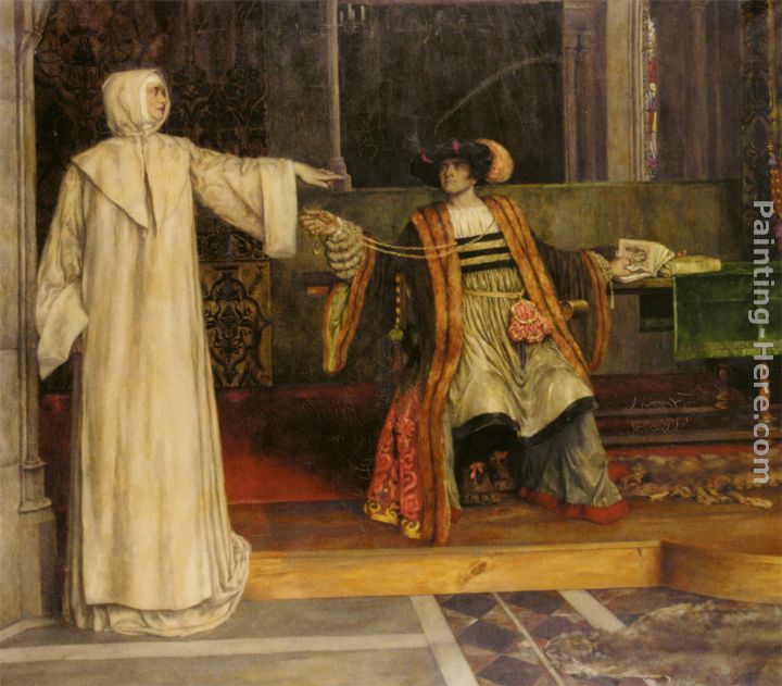 Isabella and Angelo Measure for Measure painting - Stephen Reid Isabella and Angelo Measure for Measure art painting